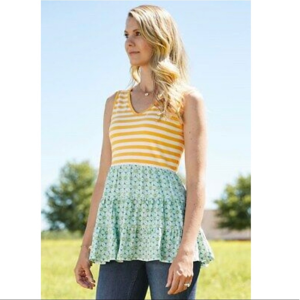 Womens Matilda Jane Wonderment Sunshine Ahead Top size S. Small. New/ No Tags
